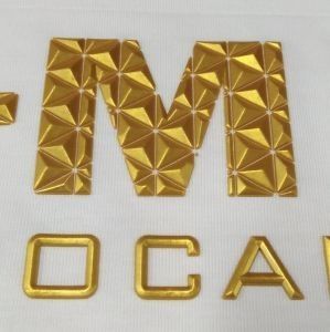 Un buen precio. Impresora de etiquetas de cuero con tinta en relieve sello de PVC pegamento de silicona personalizado en línea