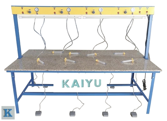 Máquina de embozamiento industrial para la mesa de distribución de pegamento de silicona neumático