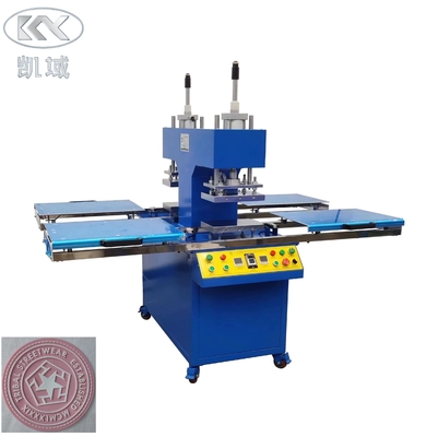 Máquina de relieve de tela de marca comercial de silicona de 6 kW para la fabricación de etiquetas de prendas de vestir
