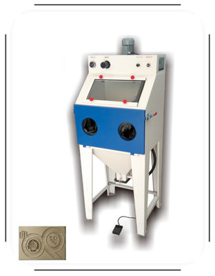 Un buen precio. Máquina de fabricación de llavero de silicona de metal máquina de chorro de arena para molde en línea