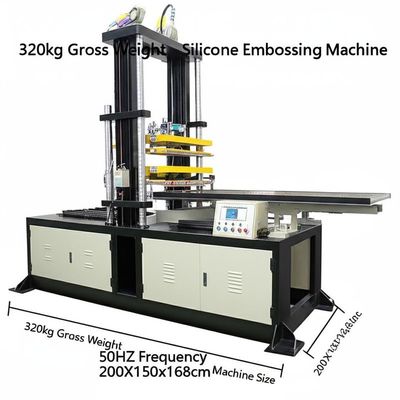 Un buen precio. 320kg Gross Weight Silicone Embossing Machine 50HZ Frequency 200X150x168cm Machine Size en línea