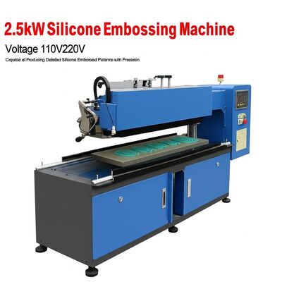Un buen precio. 2.5kW Máquina de embossing de silicona Voltado 110V220V Capaz de producir patrones de embossing de silicona detallados con precisión en línea