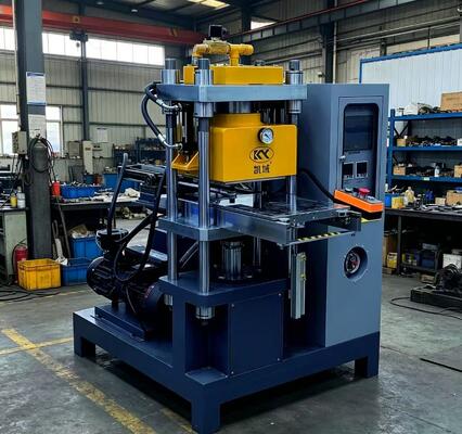 Máquina de prensa automática de logotipo de silicona eficiente con sistema de control PLC con velocidad ajustable y alta precisión para la industria de la confección